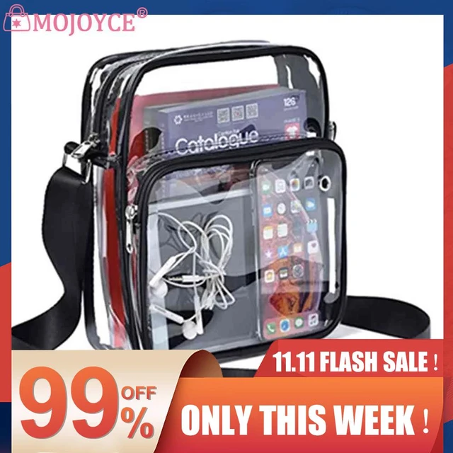 Clear Purse Stadium Approved Clear Bag Clear Crossbody Shoulder Bag for  Concert Beach Travel Work Sporting Event Messenger Bag - AliExpress