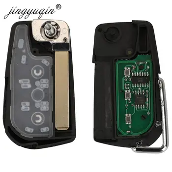 Keyforkess VA2 Flip Remote Car Key Fob 433MHz H-8A per Toyota Aygo Corolla Auris /G Chip fit Verso Avensis S000048000 A03TAA - Jingyuqin VA2 Flip Remote Car Key Fob 433MHz H 8A per Toyota Aygo Corolla Auris
