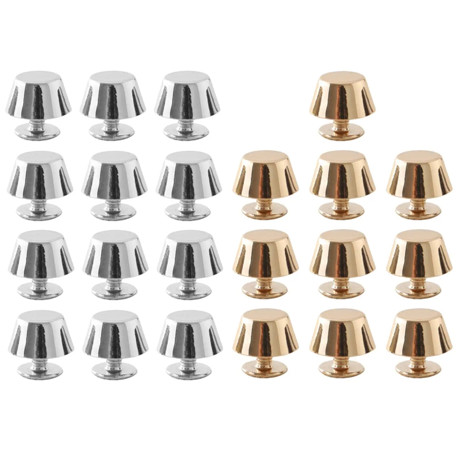 10/12x Rivets Studs Feet Metal Studs Rivet DIY Leathercraft for Leather Craft