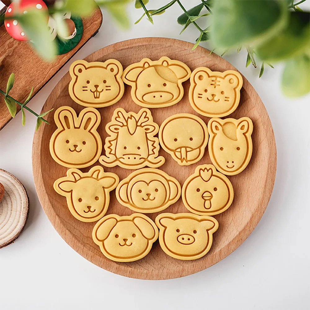 Cartoon Animal Cookie Mold 3D Cookie Molds Cutter Cake Decorating DIY Baking Tool