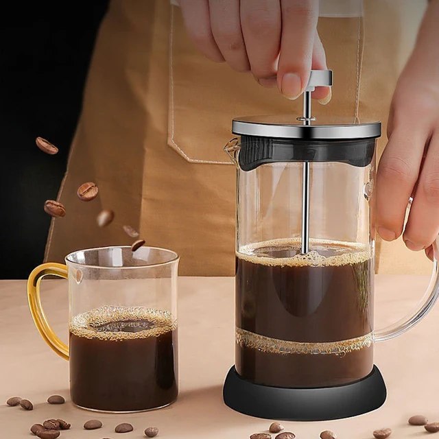 Coffee French Press Pot With Filter high borosilicate glass Hand Punch Coffee Pot Multifunctional Brewings Tea Milk Pot Tools 2