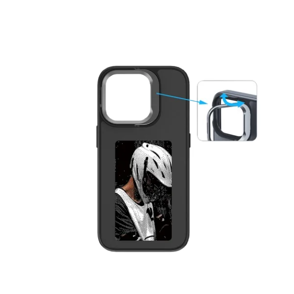 NFC Ink Screen Phone Case with Stand and Customizable Image Display