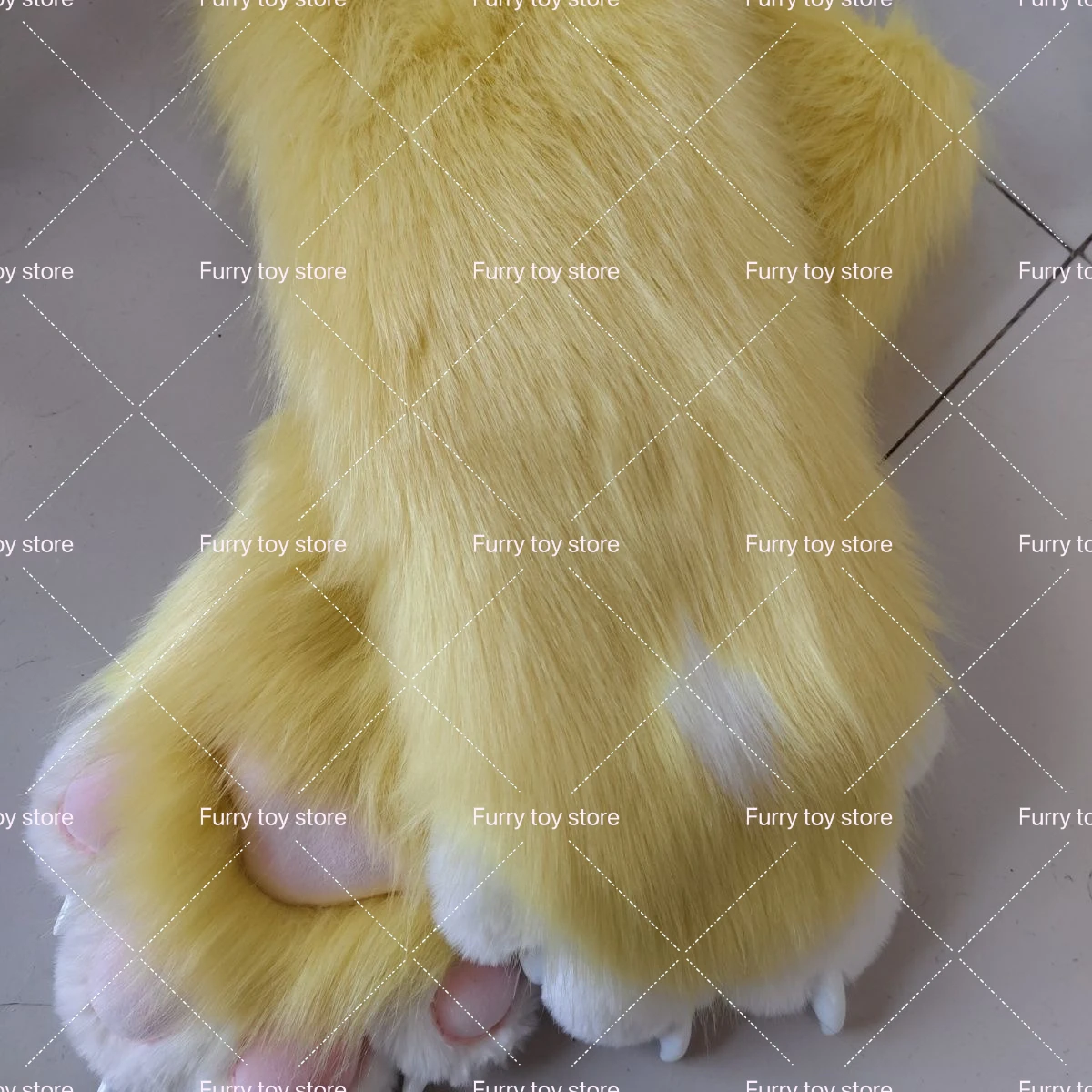 Furry Long Gloves Customization Kigurumi Fursuit Paws 1Pair Cartoon Furry Costume Paws Cosplay Costume Plash Kawai