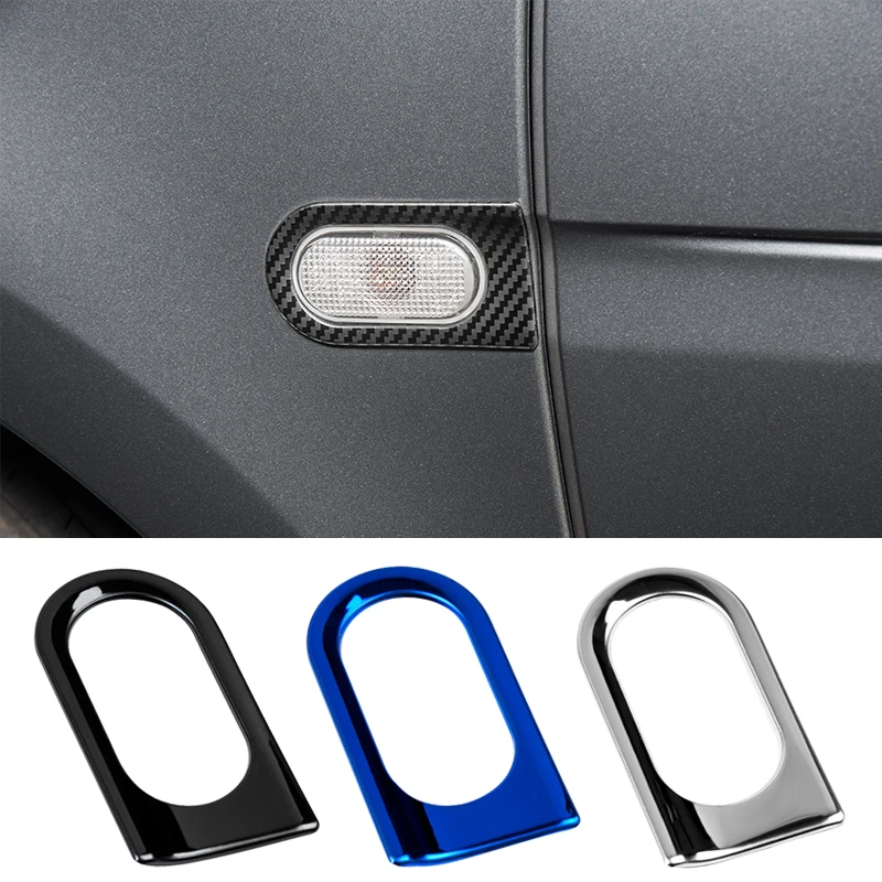 

Chrome Car Side Turn Signal Light Cover Trim for Smart 453 Fortwo Stainless Steel Lamp Guards Car-Styling Exterior Decoration
