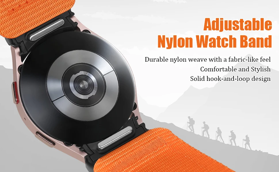 No Gap Trail Loop Strap for Samsung Galaxy watch 7 4 classic 5 Pro 44mm 40mm 47mm 43mm 45mm Nylon bracelet Galaxy watch 6 4 Band