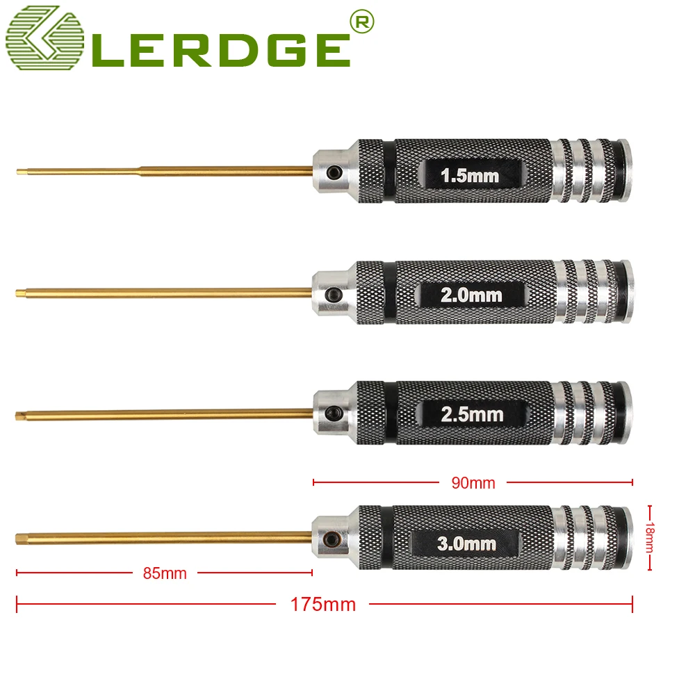 LERDGE 3d printer Parts High quality screwdriver inner hexagon tool kit dragon hotend Removal Titanium Plated Steel cutter head