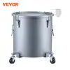 VEVOR 8/10/16 Gallon Fryer Grease Bucket Oil Disposal Caddy with Caster Base Rust-Proof Coating Oil Transport Container w/Lid 1