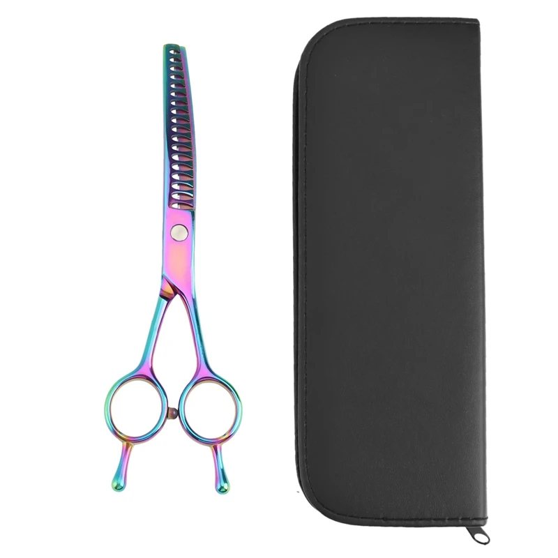 

6.5 Inch Pet Bending and Thinning Scissors Professional Dog Hair Grooming Clipper and Cutting Tool Hairdressing Scissors