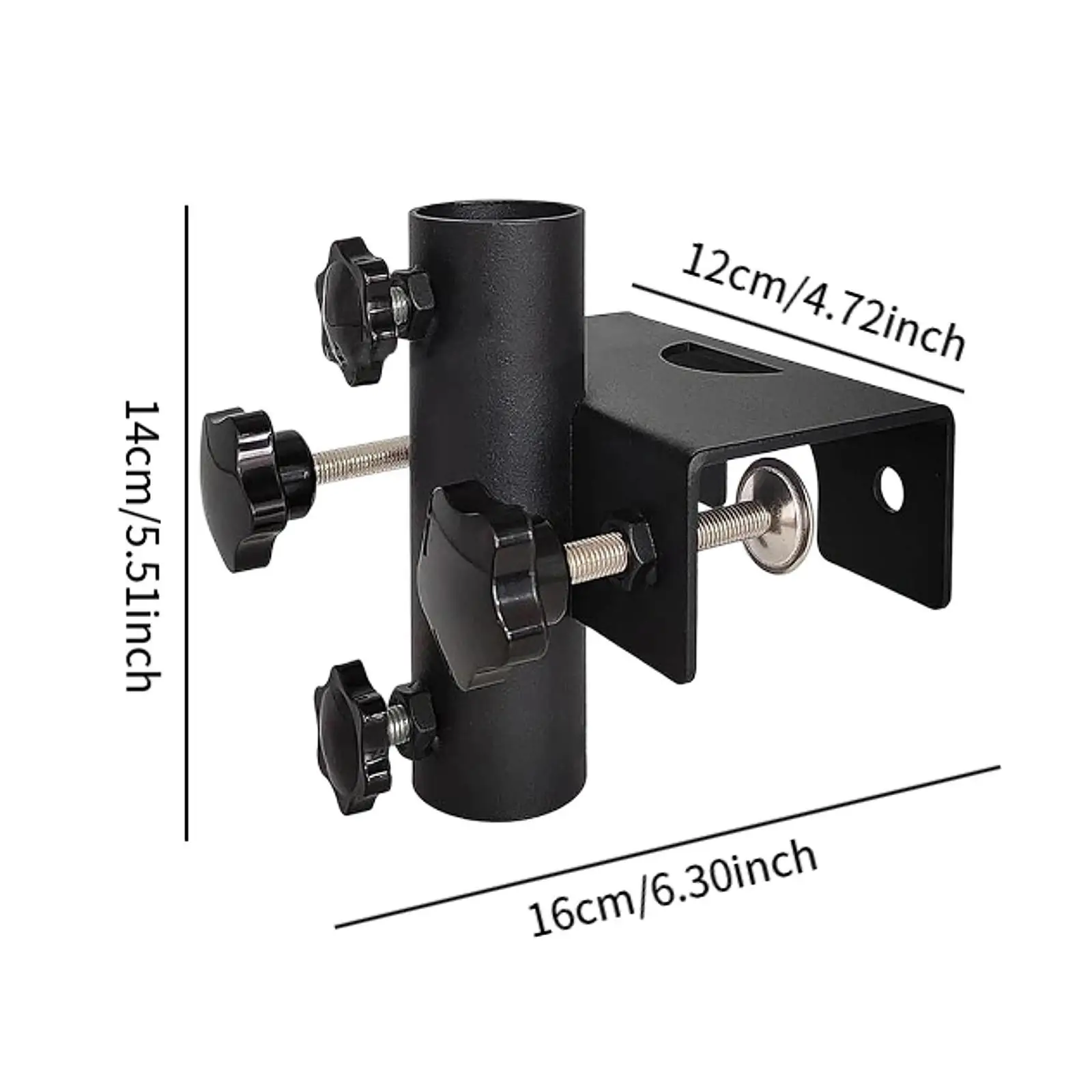 Patio Umbrella Holder Easy to Install Fixed Clip for Garden Fence Balcony