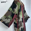 WINYI camouflage colour African women winter kimono long sleeve OverCoat abaya dubai luxury Open Front Long Cardigan party dress 4