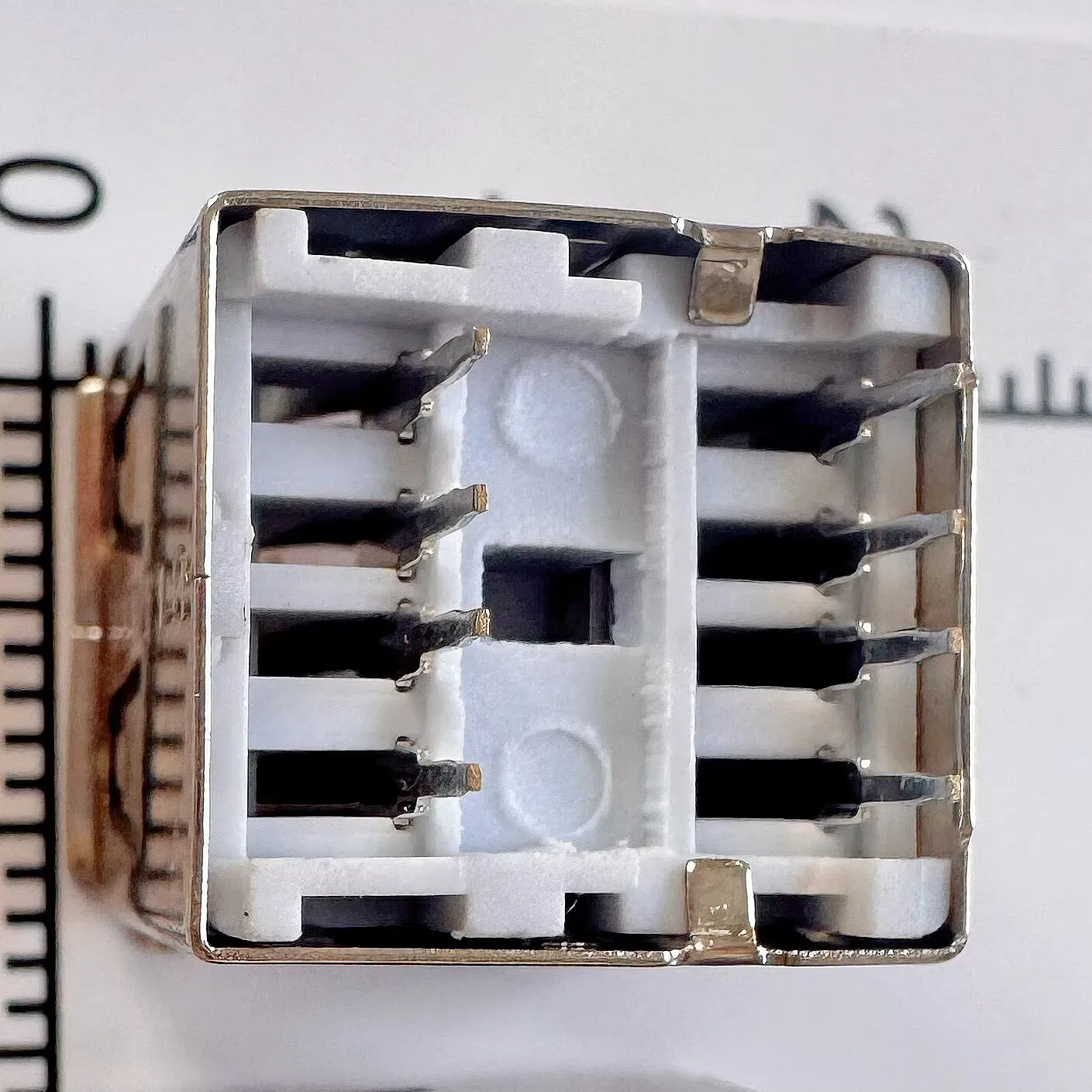 Dual USB 2.0 Female Connector Socket - 8-Pin, 180° Design, 14mm Length (5-Pack)