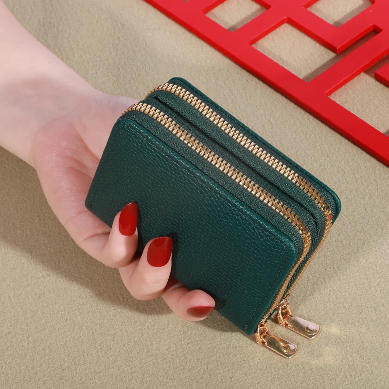 투명 클로저 여성 반지갑 리치 패턴. Monaiea 멀티 카드 슬롯 지갑, 대용량, 유행