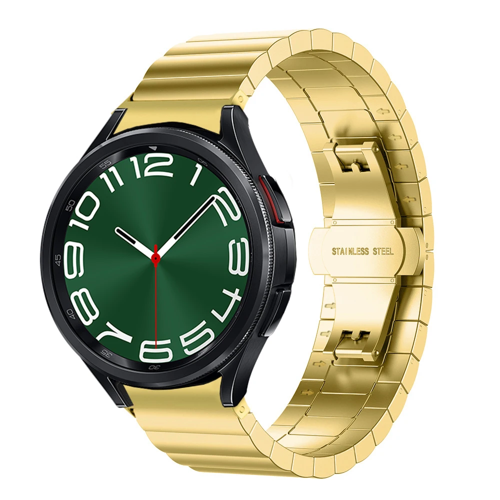 

Metal Strap for Samsung Galaxy Watch 6Classic 47mm 43mm 5pro 45mm 4classic 42 46mm Stainless Steel Band for Galaxy 6 5 4 40 44mm