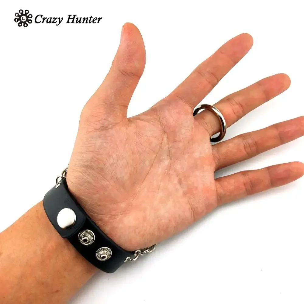 Punk Studded Bracelet Mens Rock Biker Cuff Men/women adjustable B1