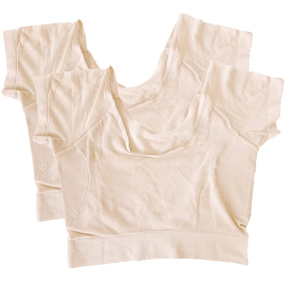 

2 Pcs Sweat Pad Armpit Absorbing Pads Vest for Women Proof Shirt Woman Womens Vests Underarm Ultra Thin Ladies