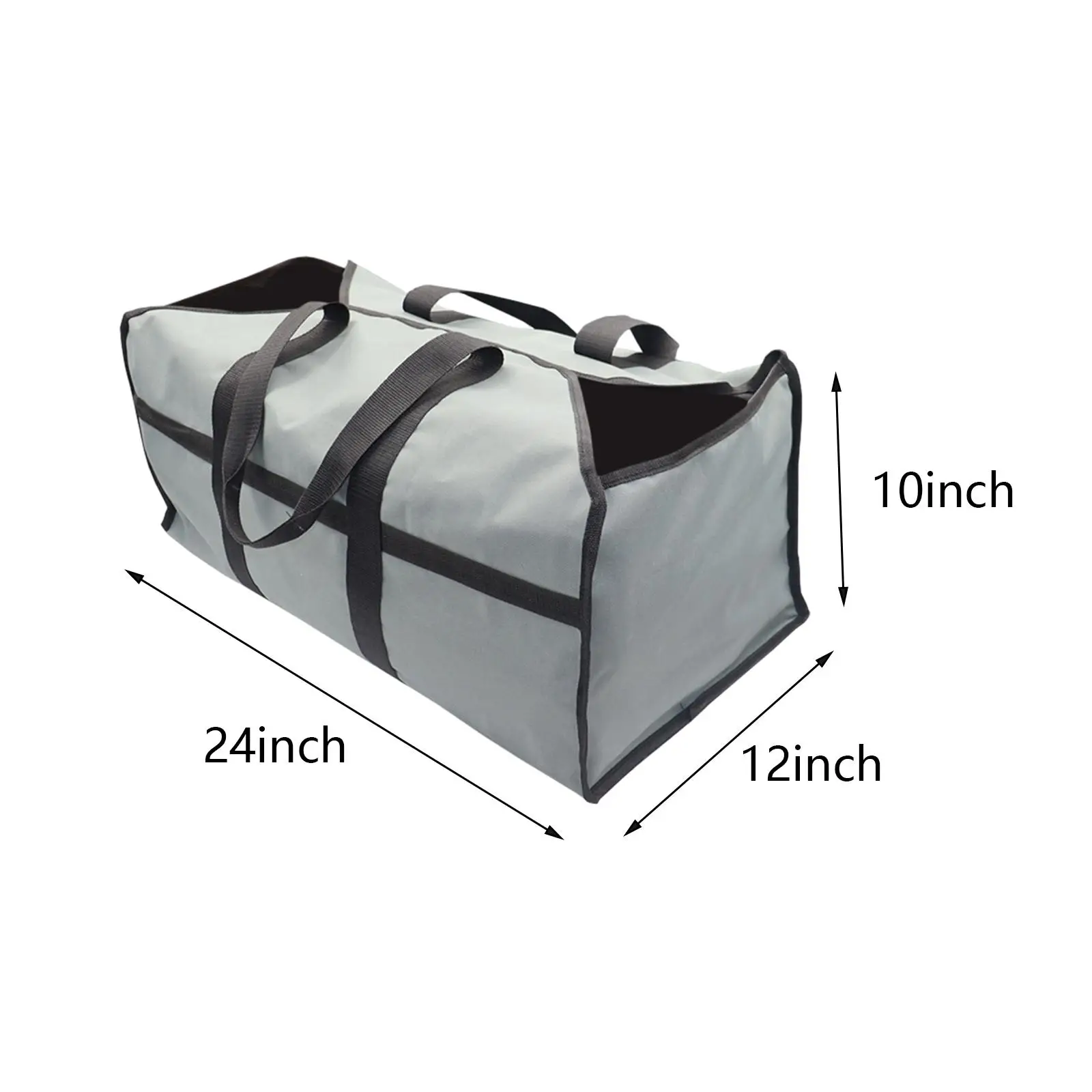 Log Carrier Tote Bag Heavy Duty with Handles for Camping BBQ Barbecue Fireplace Stove Accessories Fireplace Wood Carrier 6