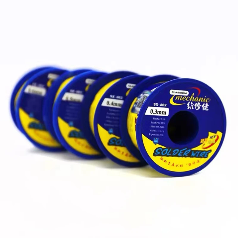 MECHANIC SX-862 183℃ 60g Low Temperature Melting Point Soldering Wire 0.3mm-1.2mm BGA