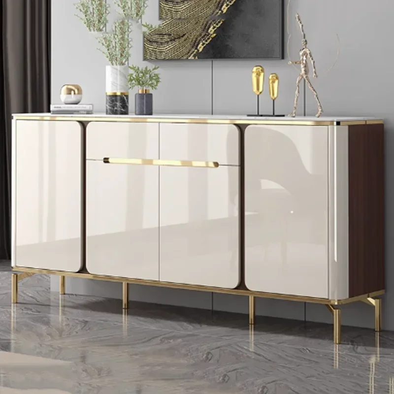 Rack Storage Complete Cabinet Wood White Sheets Luxury Nordic Kitchen Cabinet Closet Tall Modern Armoire De Rangement Furniture 3