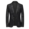 2024 New Men Business Social Suit Jacket Summer Male Single breasted Thin Dress Male Jacquard Blazers Coats 4