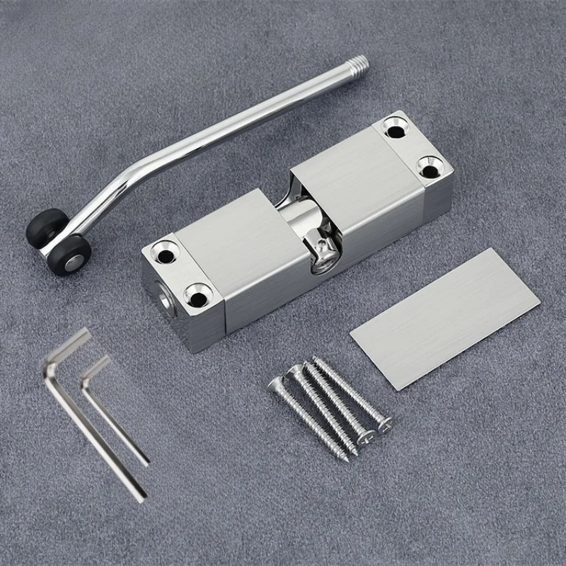 Zinc Automatic Spring Door Closer Adjustable Closing Device Furniture Hardware