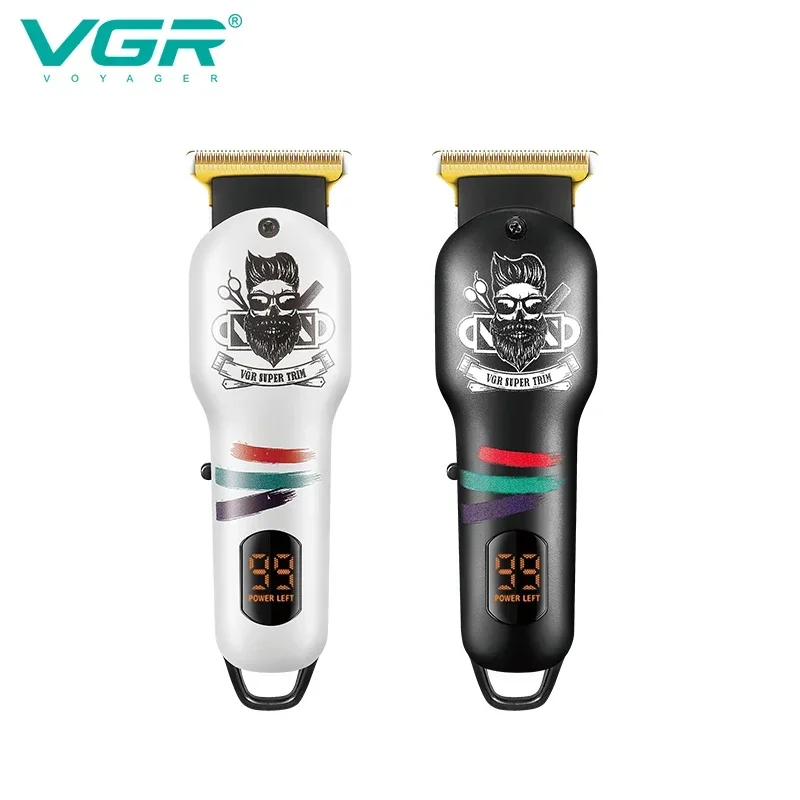 VGR Beard Trimmer Barber Clipper Cordless Professional Rechargeable Hair Trimmer for Men Fireplaces and Stoves Accesories V-971 4