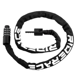 High - Security Reinforced Anti - Theft Bicycle Chain Lock (Black)