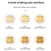 Stainless Steel Electric Electric Toaster 2 Slices Wide Slot 6 Gears Baking Flavor 750W Cancelable Auto Off Bread Maker 4