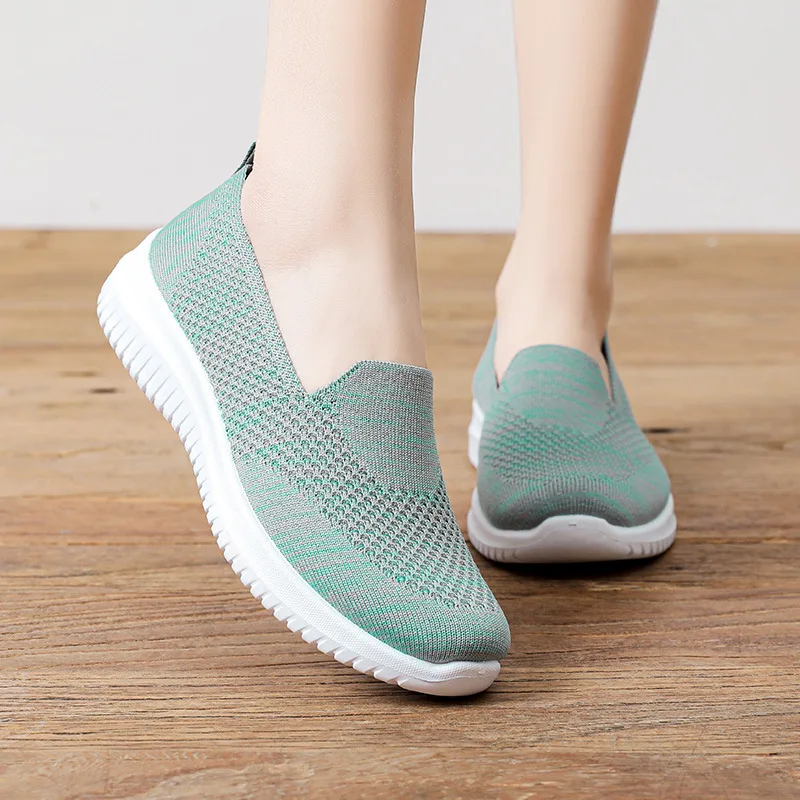 2023 Spring/Summer New Fashion Breathable Flat Bottom Casual Single Shoe Mesh Versatile Comfortable Casual Work Driving