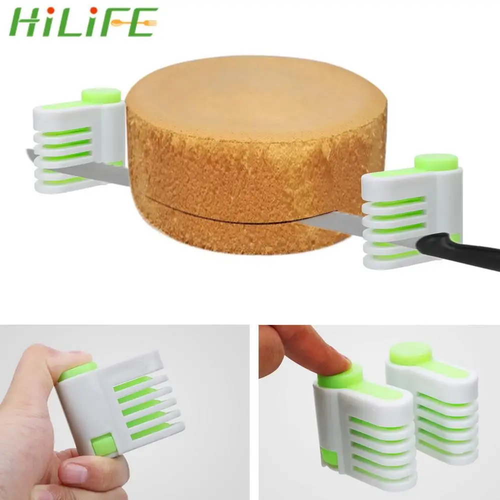 2Pcs/set 5 Layers Cake Tools DIY Cutting Fixator Tools Gadgets Slicer Device Cake Bread Cutter Leveler Kitchen Accessories