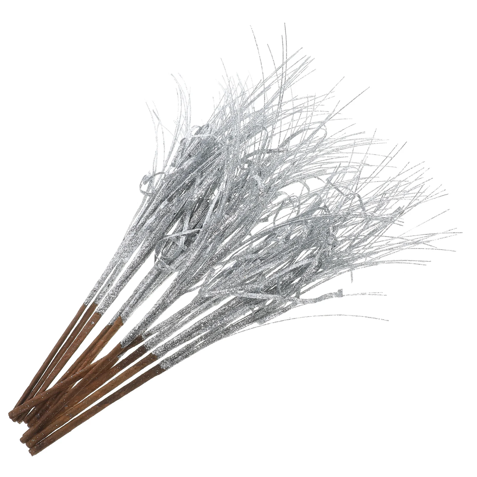 

12 Pcs Christmas Sequin Vase Banquet Decorations Twigs for Iron Wire Glitter Picks
