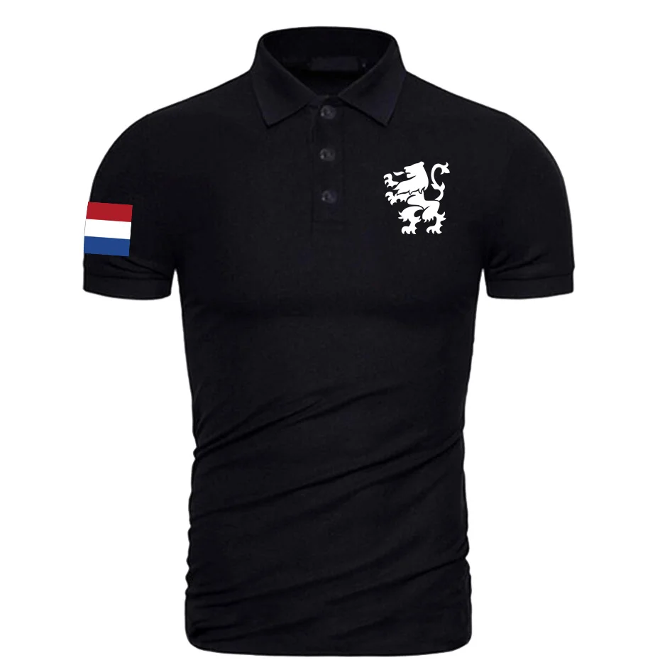 Funny Nederland Dutch Lion Coat Of Arms Polo Shirt Men Netherland ...