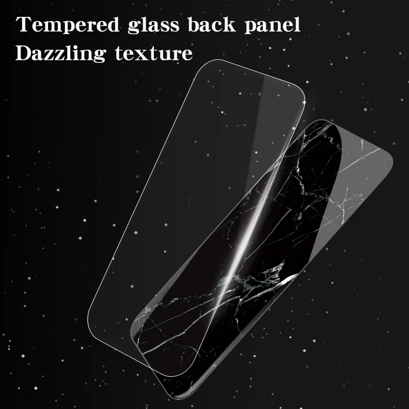 Glossy Marble Tempered Glass Phone Case