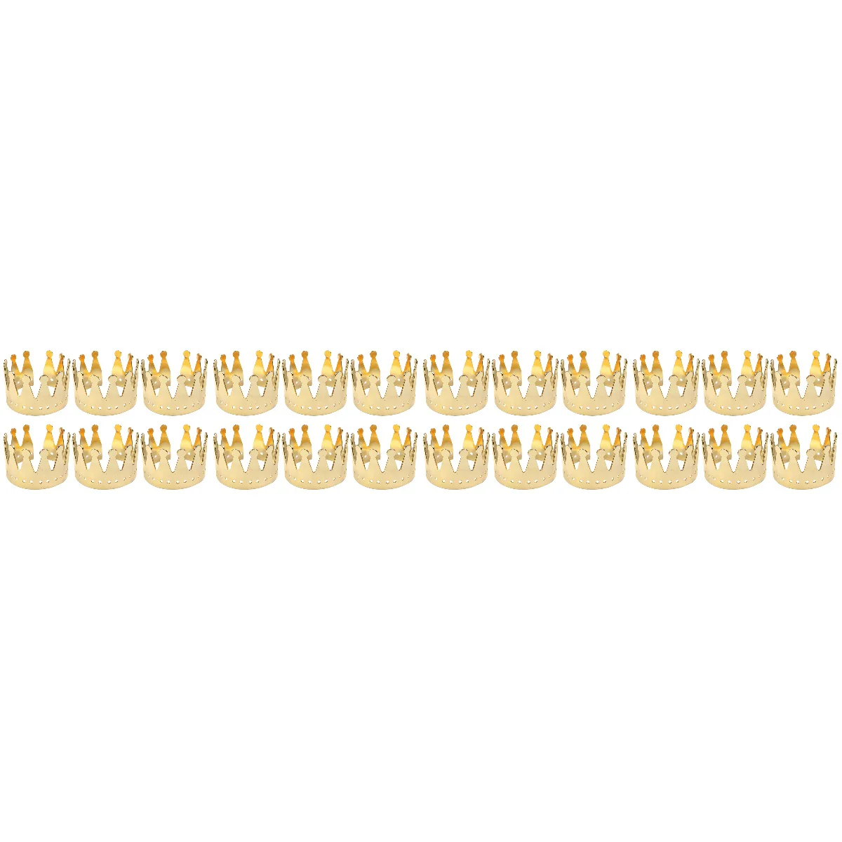 

24 Pcs Crown Napkin Ring Shape Buckles Gold Dainty Rings Wedding Delicate Clasps Alloy Dinner Party Napkins