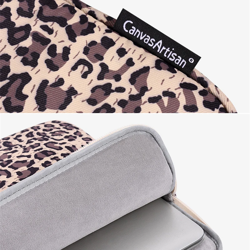 Mala para Laptop de Mármore Leopardo para Homens e Mulheres 11 13.6 14 15 16 17 Macbook Dell Tablet Bolsas de Computador Manga 2023 - Imagem 3