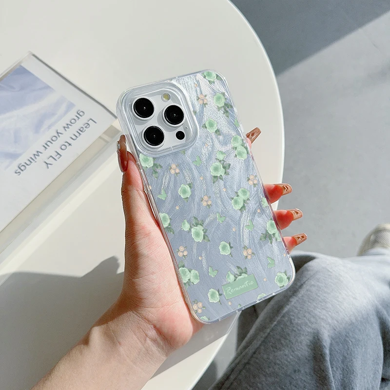 Tulip Flower Pattern Hard Phone Case