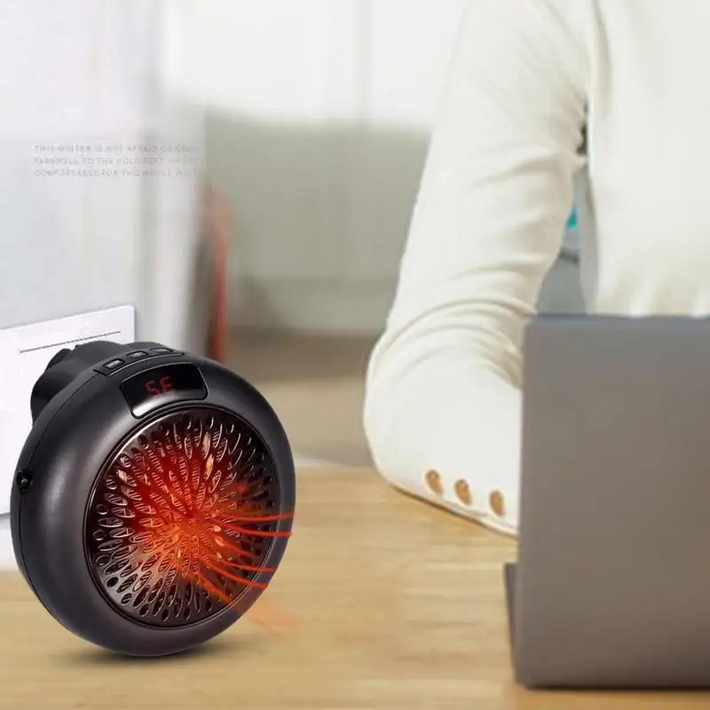 Home Plug In Cordless Space Heater Portable Electric Air Heater 400W Fast Heating Warm Fan Desktop for Winter Household Bathroom