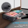 Foldable Underbed Bag -Blanket Clothes Quilt Organizer Breathable Zipper Storage Bag for Bedroom 2