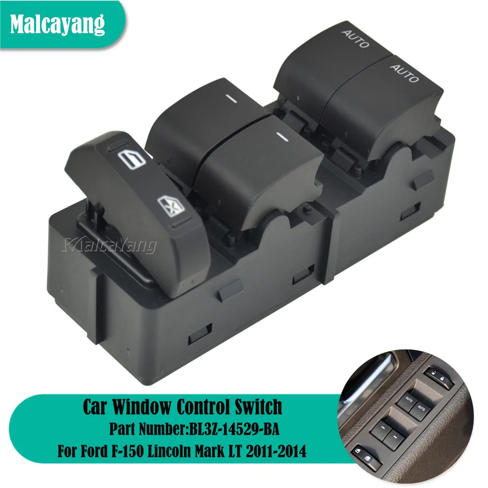 

Левая кнопка переключения стеклоподъемника автомобильные запчасти для Ford F-150 Lincoln Mark LT 2011-2014 BL3Z-14529-BA BL3Z14529BA
