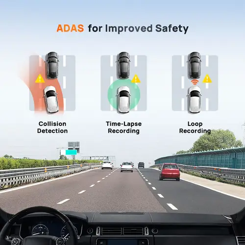 70mai Dash Cam A510 1944P HDR GPS ADAS 4G Connectivity 70mai 4G Front Cam A510 Car DVR 24H Parking Support Rear Cam - Image 4