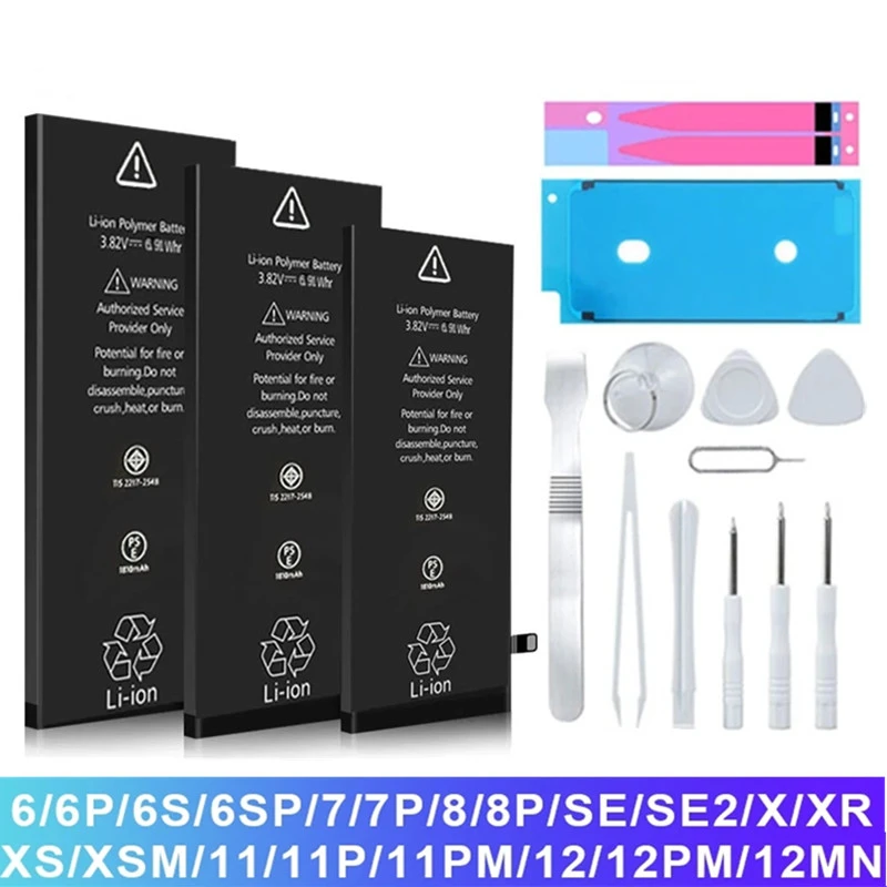 Battery For iPhone 6S Plus 11 12 Pro X XS MAX XR