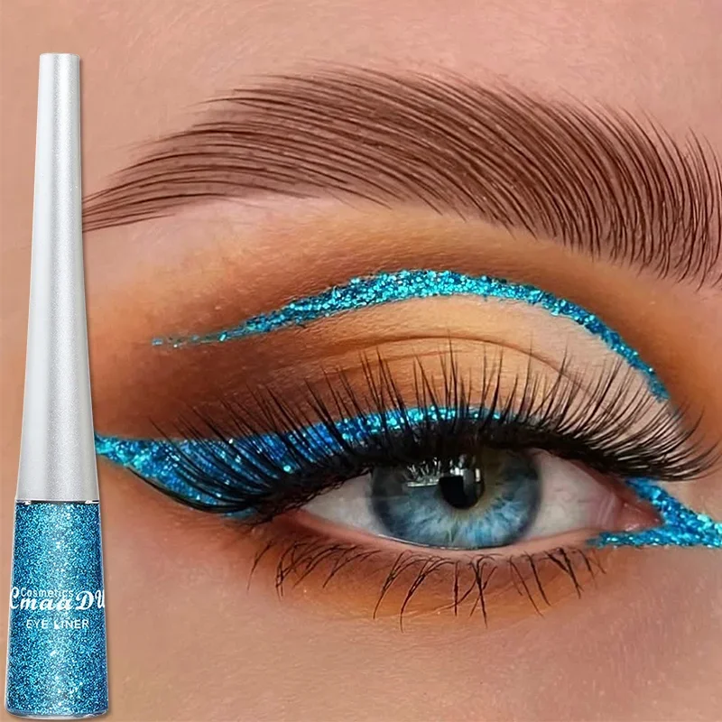 

Pearlescent Liquid Eyeliner Rose Gold Diamond Glitter Sequin Eyeshadow Waterproof Lasting Quick-drying Party Festival Eye Makeup
