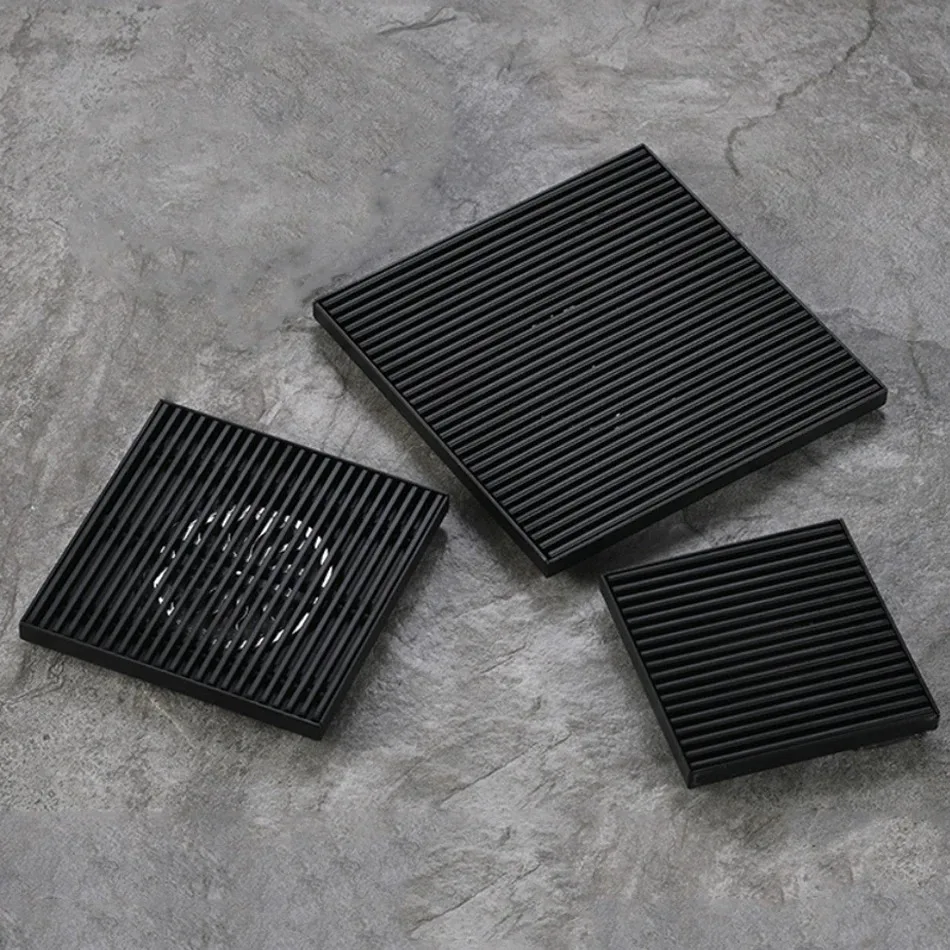 ท่อระบายน้ําชั้น 10/12/15/20 ซม.,304 สแตนเลสสตีลสแควร์ป้องกันกลิ่นห้องน้ําห้องอาบน้ําระบายน้ําท่อระบายน้ําชั้น,  1