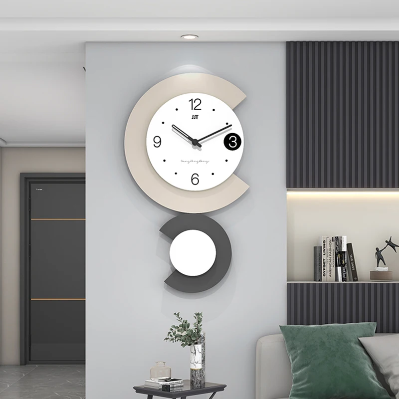 

Designer Luminous Wall Clock Kitchen Modern Japanese Designer Wall Watchs Decor Aesthetic Duvar Saati Living Room Decoration