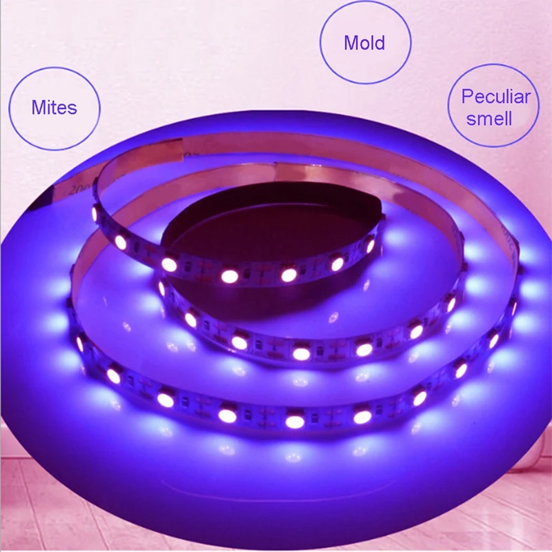 UVC Germicidal Disinfection Light Bar 5V Bactericidal Lamp Mites Light Strips LED Strip Light 2PCS 50X1cm & 100X1cm