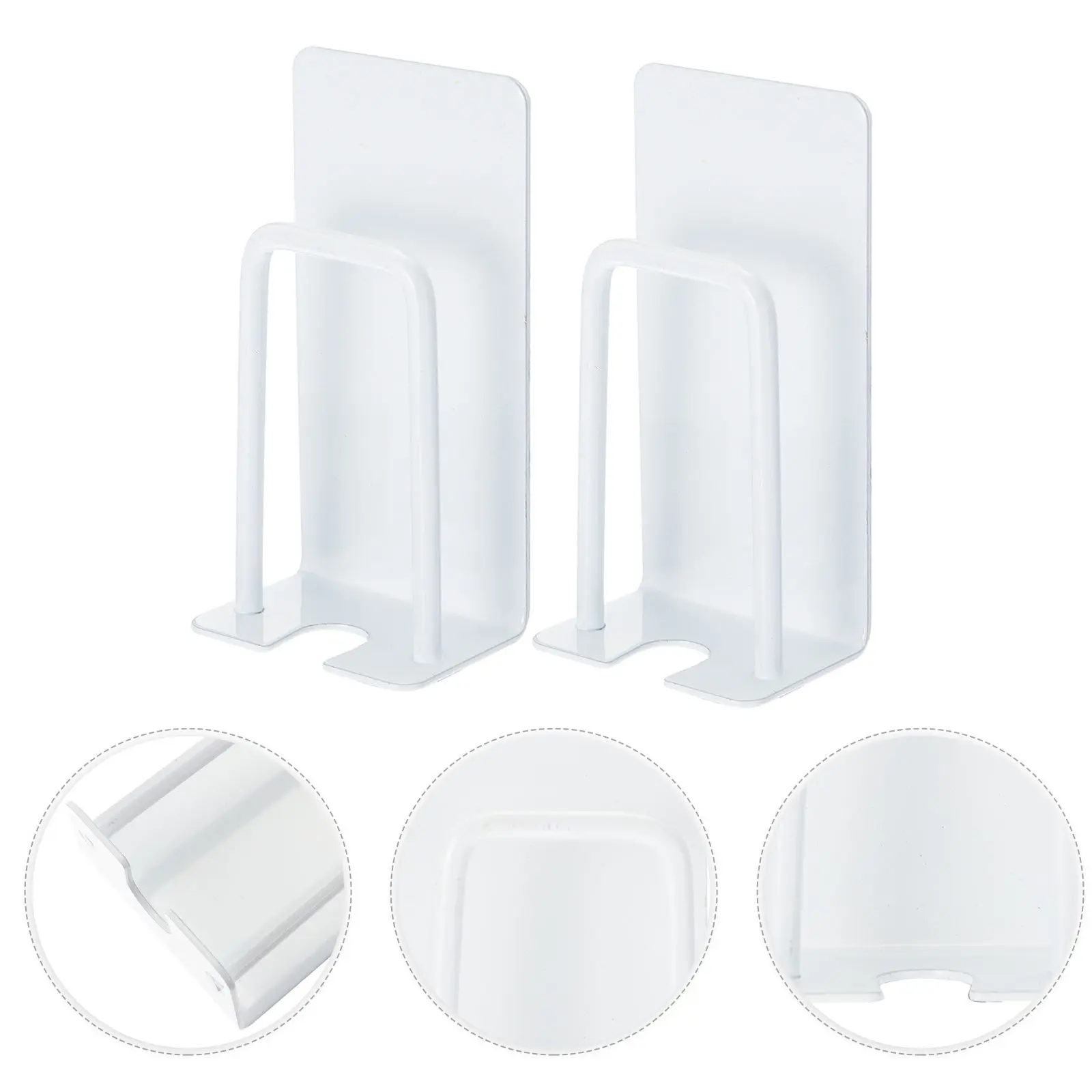 Stainless Steel Toothbrush Holder Wall Mounted Cup Rack Bathroom Storage Toothbrush Organizer Toothpaste Holders Household 2Pcs