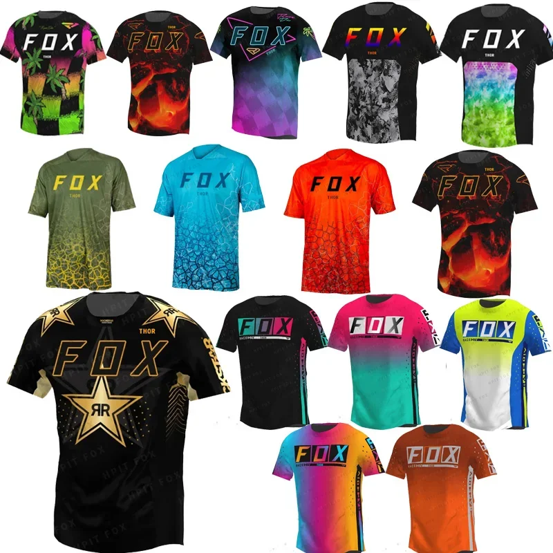 Donna Uomo Ciclismo Jersey Camicie Mtb Bmx Motocross Mountain Enduro Abbigliamento Bici Bicicletta Moto Downhill T-Shirt Fox Thor