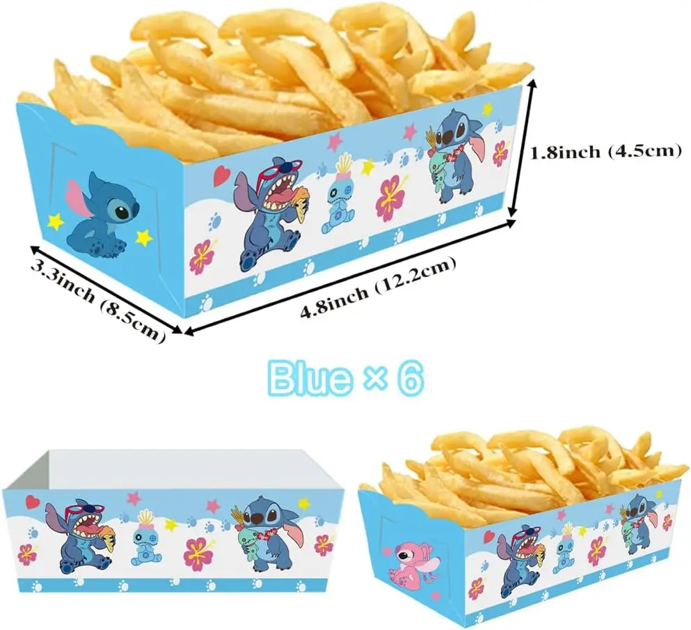 Lilo & Stitch Disposable Paper Food Trays Popcorn Candy Snack Boxes Hot Dog Chip Ho... - SKU DPFT2112 - UGI Packaging