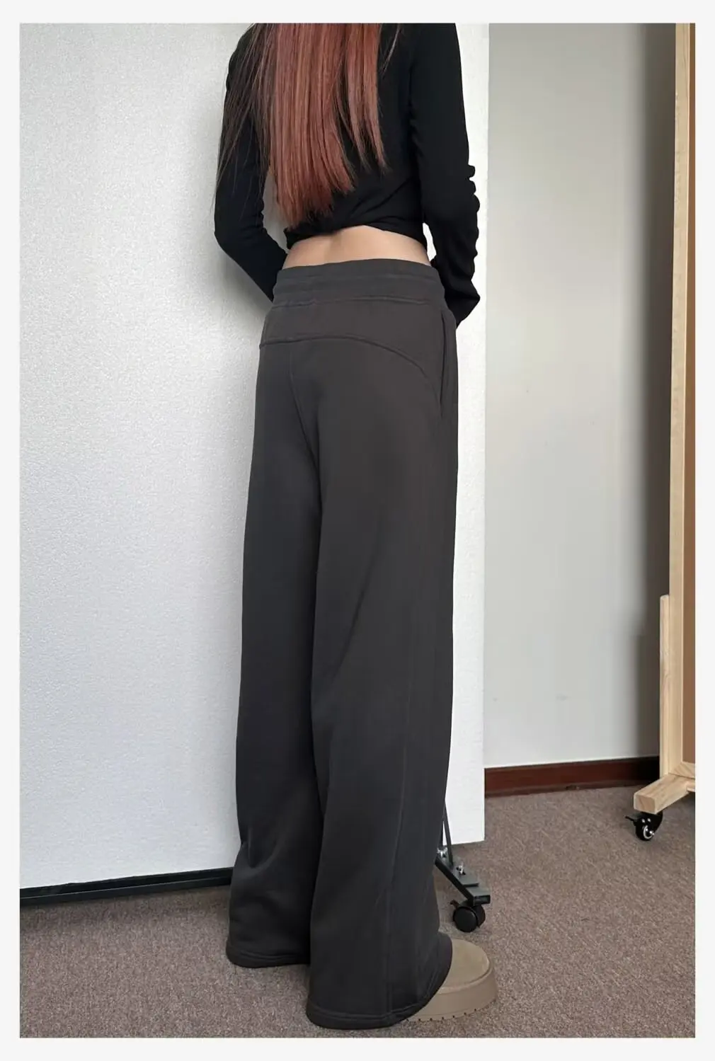 Casual Gray Sweatpants Women Wide Leg Black Joggers Classic Baggy Streetwear Oversized Sports Female Trousers All-match 5