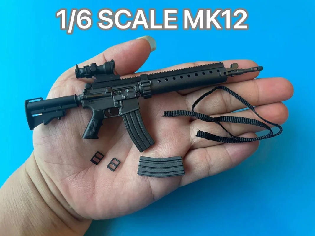 

zqn1/6 Scale Soldier Dragon SCALE MK12 Sniper Rifle Plastics Model For 12'' Action Figure