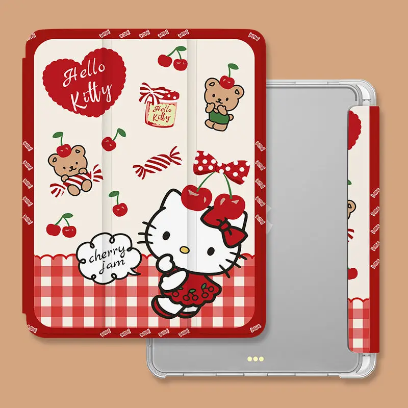 Byemypie◆iPad Case - i ♥ Kitty (Red)◆iPad Case Ipad Case Hello Kitty For iPad 10th Gen Case 10.9 Inch PU